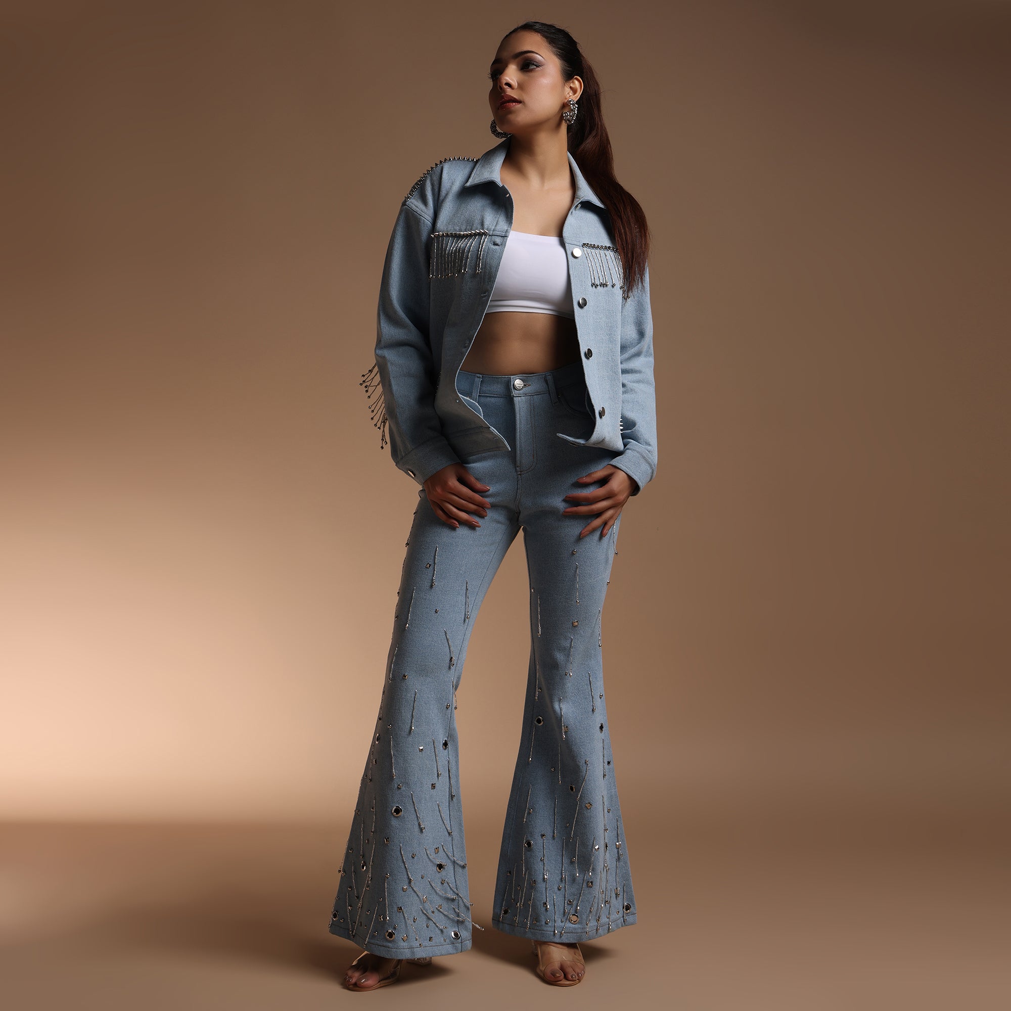 Celestial Sparkle Denim Set